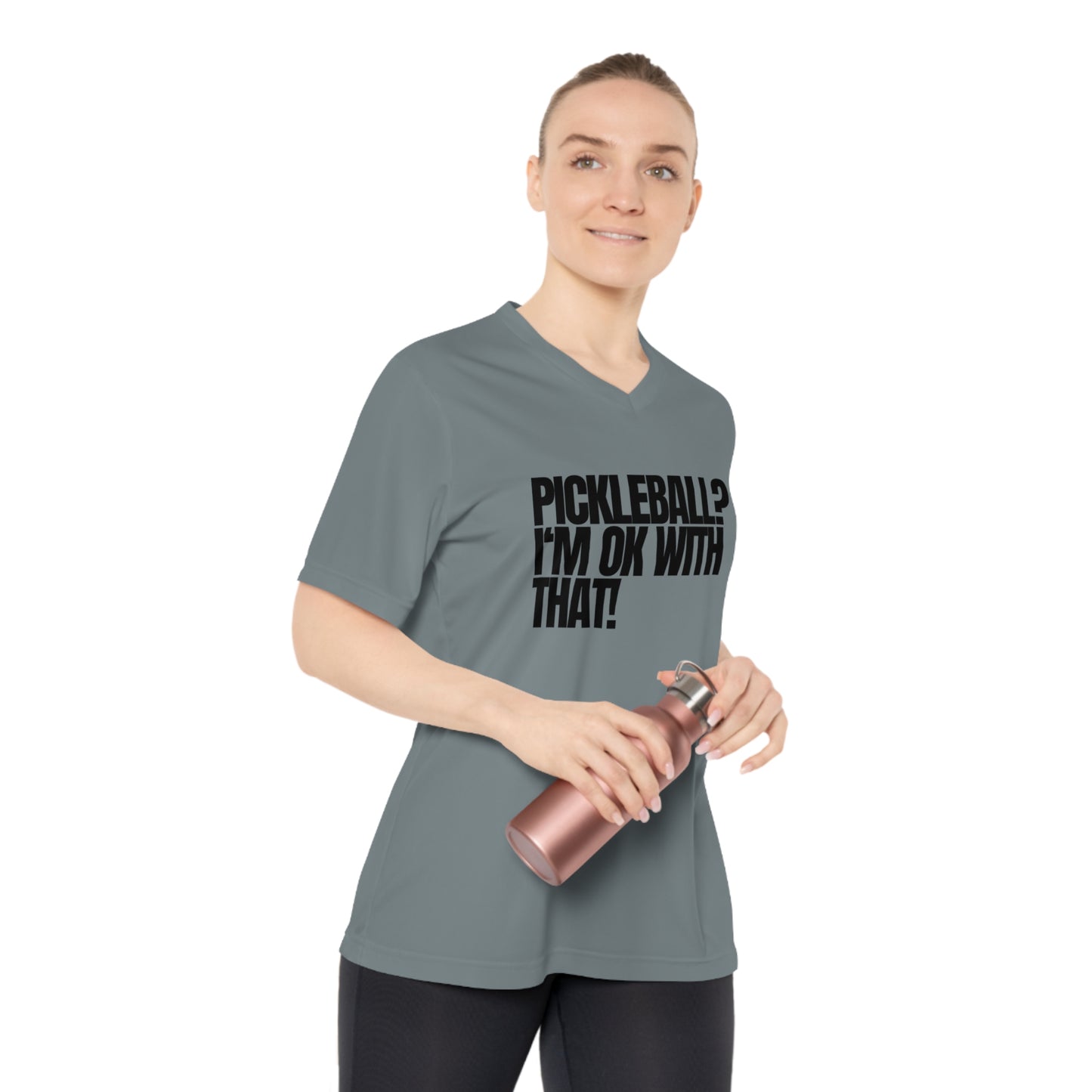 Pickleball? I'm OK With That! Women's Performance V-Neck