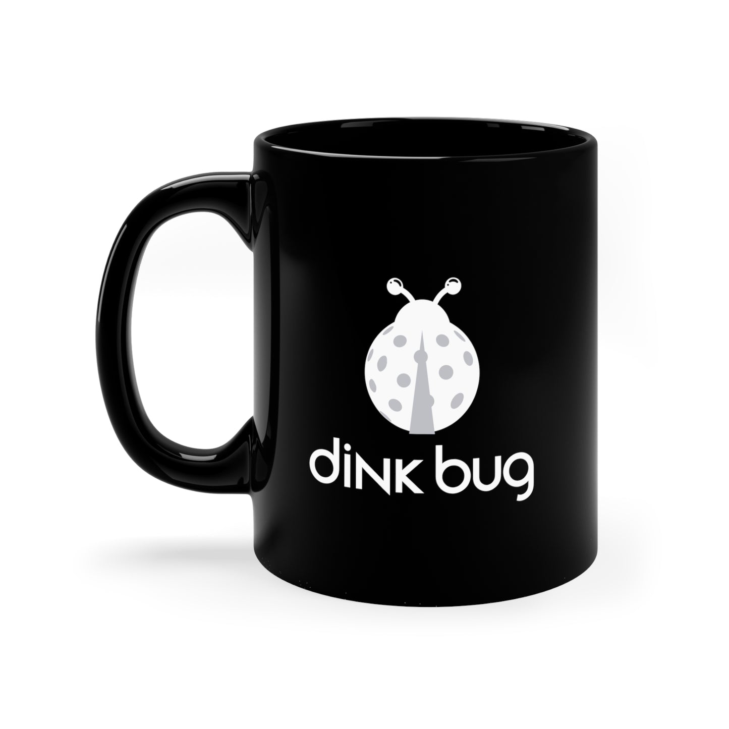 dink bug 11 Oz Black Coffee Mug