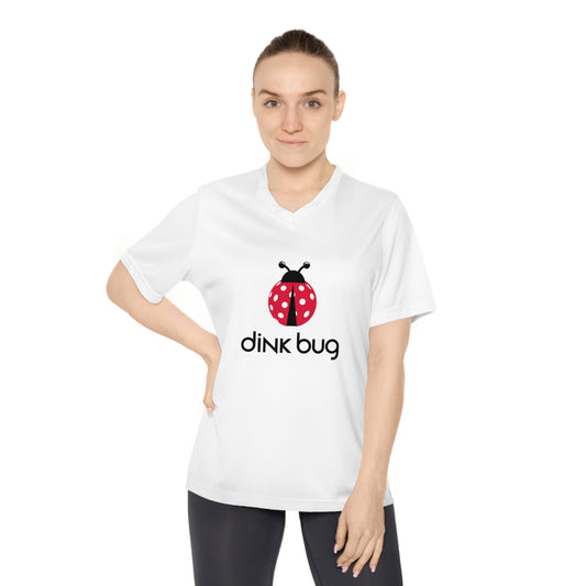 dink bug. Color Imprint. Women's Performance V-Neck