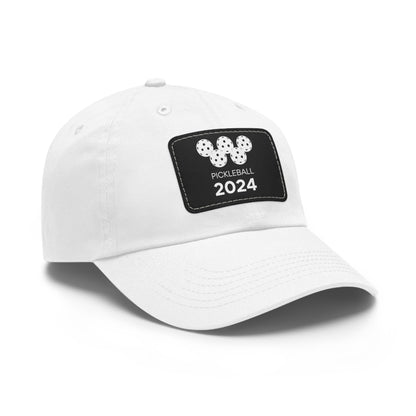 Pickleball 2024 Baseball Cap with Leather Patch