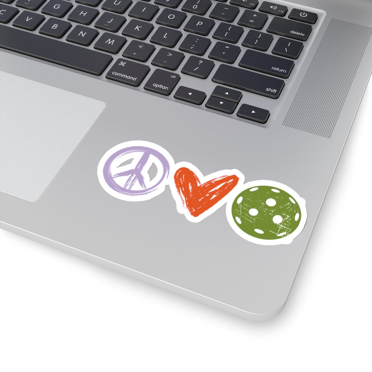 Peace, Love, Pickleball Kiss Cut Sticker