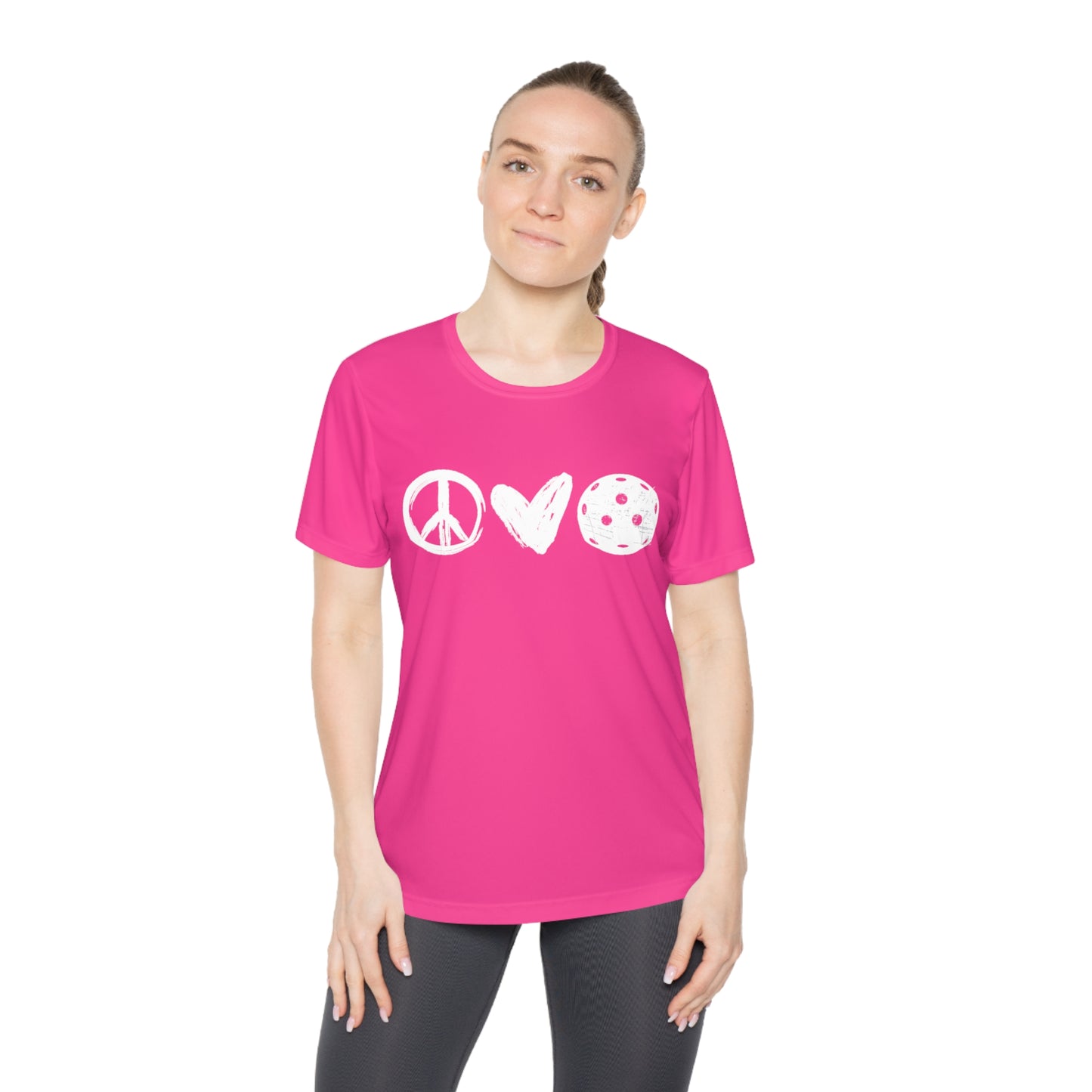 Peace, Love, Pickleball Women's Moisture Wicking