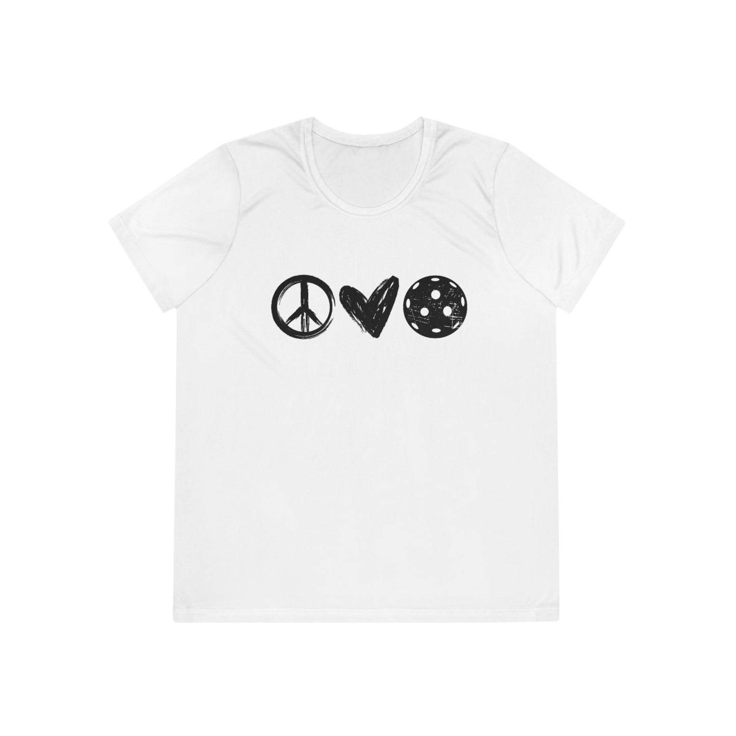 Peace, Love, Pickleball Women's Moisture Wicking