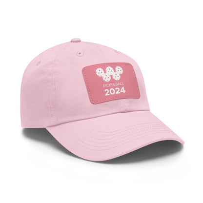 Pickleball 2024 Baseball Cap with Leather Patch