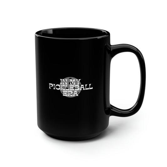 In My Pickleball Era 15 Oz Black Coffee Mug