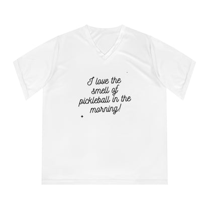 I Love The Smell Of Pickleball In The Morning Women's Performance V-Neck