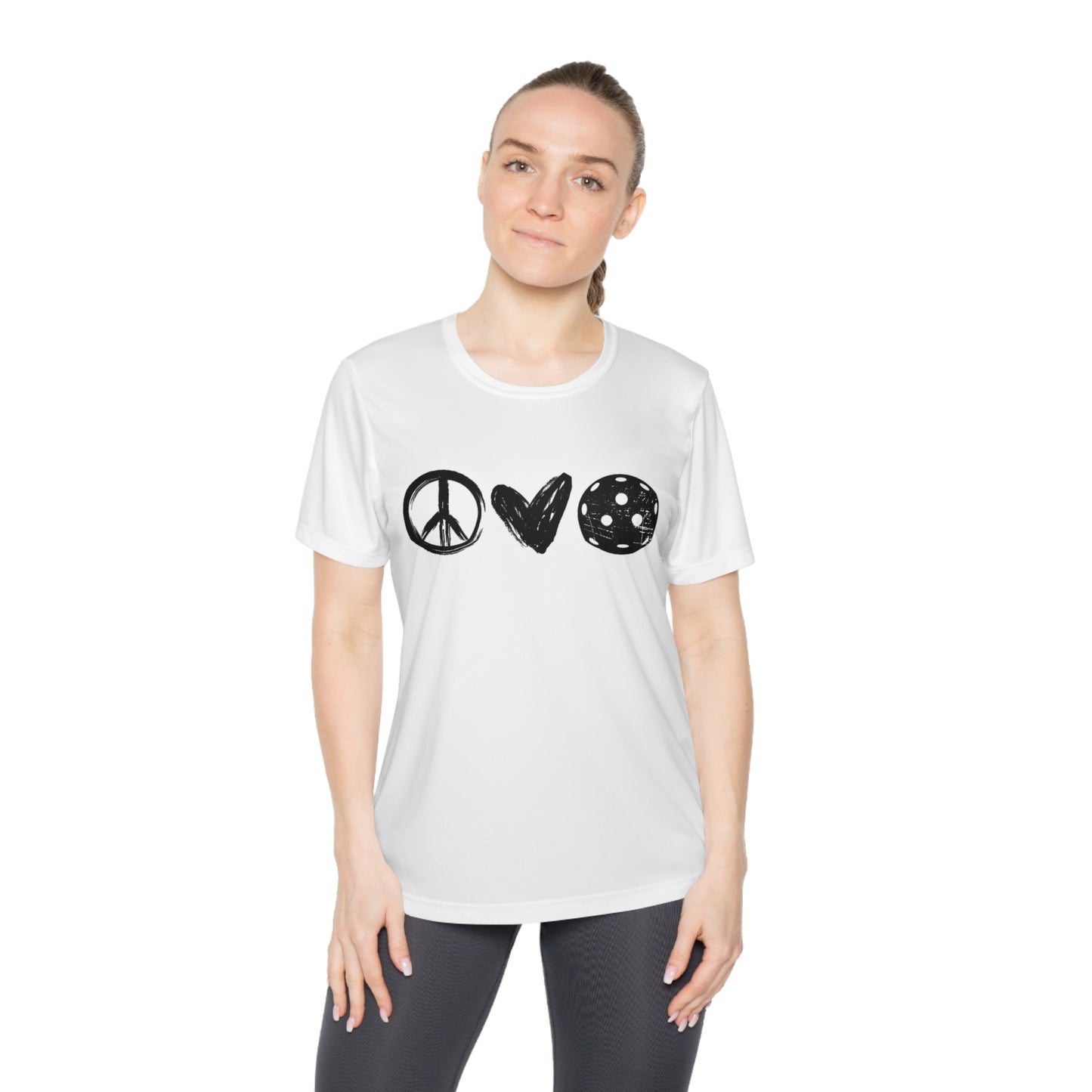 Peace, Love, Pickleball Women's Moisture Wicking