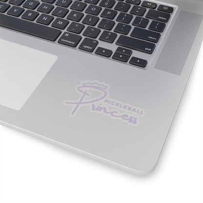 Pickleball Princess Purple Imprint Kiss Cut Sticker