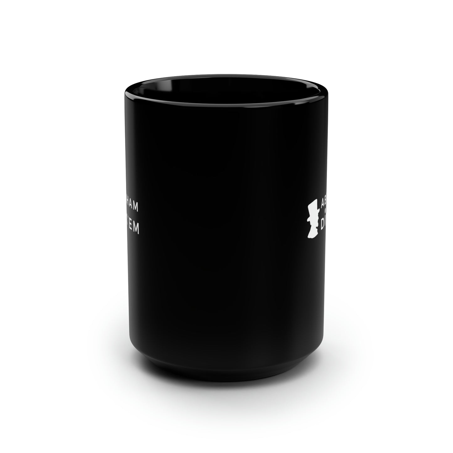 Abraham Dink 'Em 15 Oz Black Coffee Mug