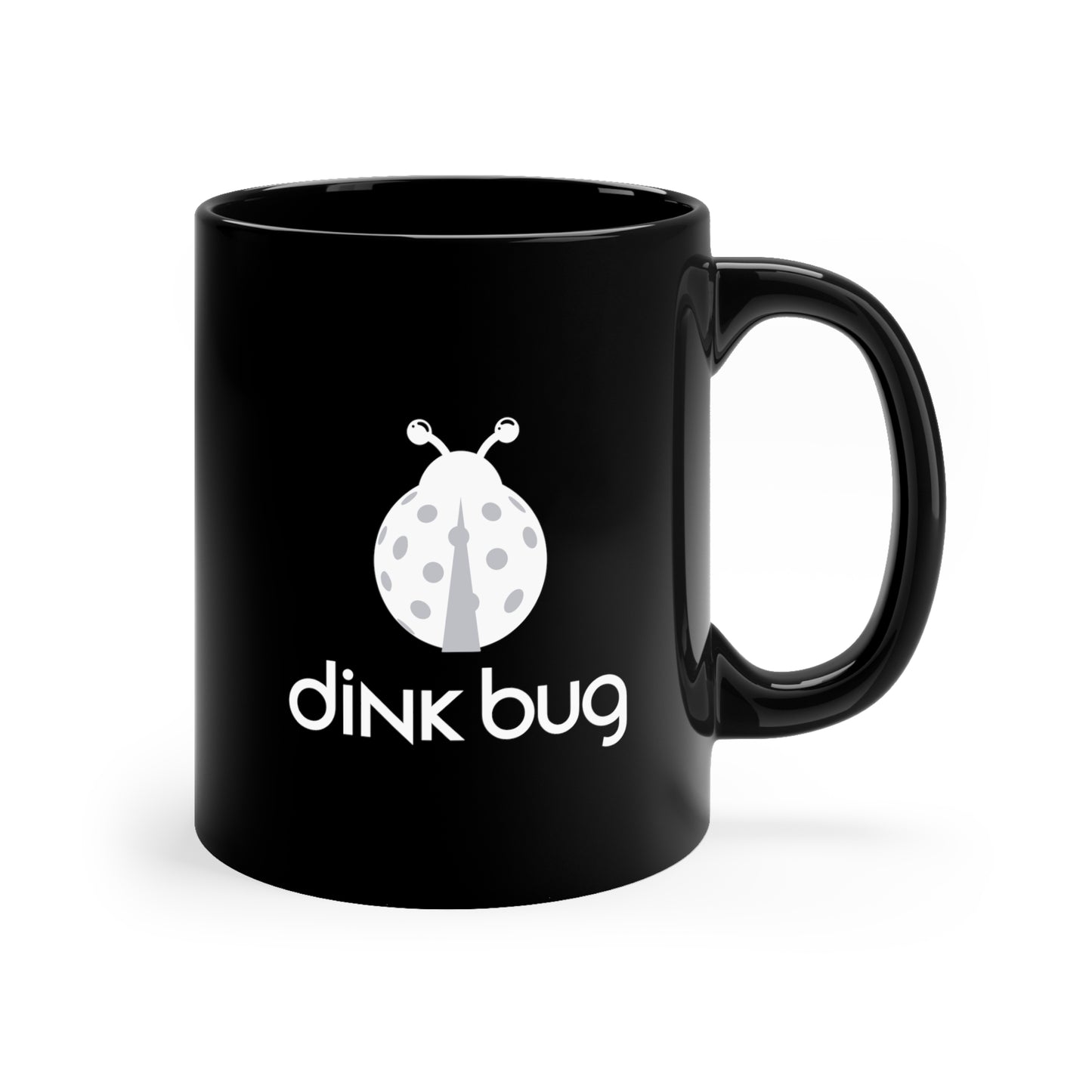 dink bug 11 Oz Black Coffee Mug