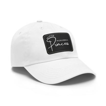 Pickleball Princess Baseball Cap with Leather Patch