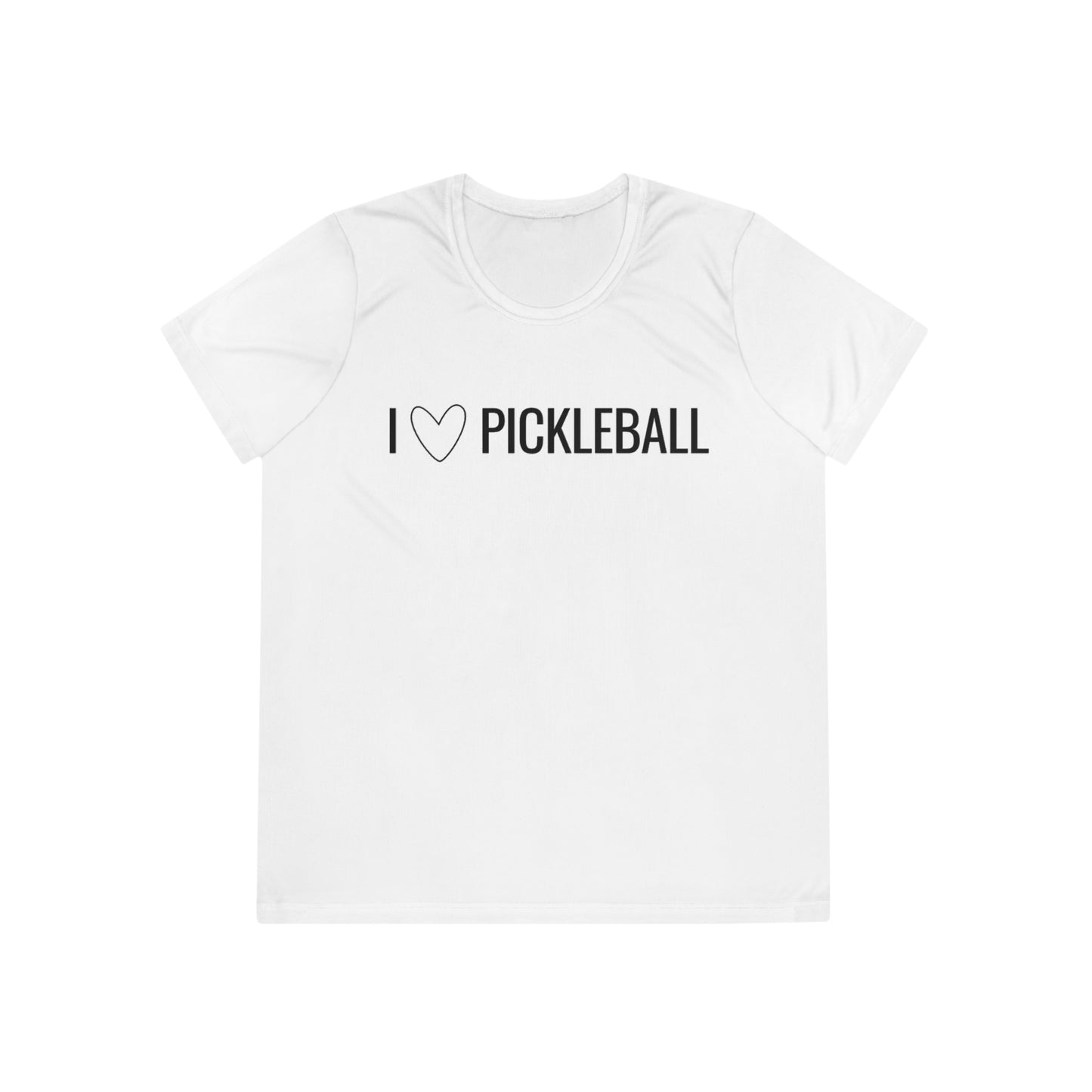 I Heart Pickleball Women's Moisture Wicking