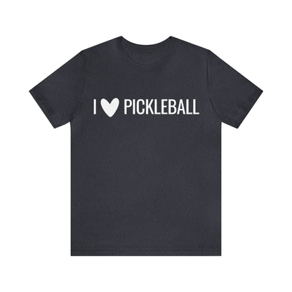 I Heart Pickleball Bella+Canvas