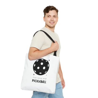 Live Long And Pickleball Tote Bag