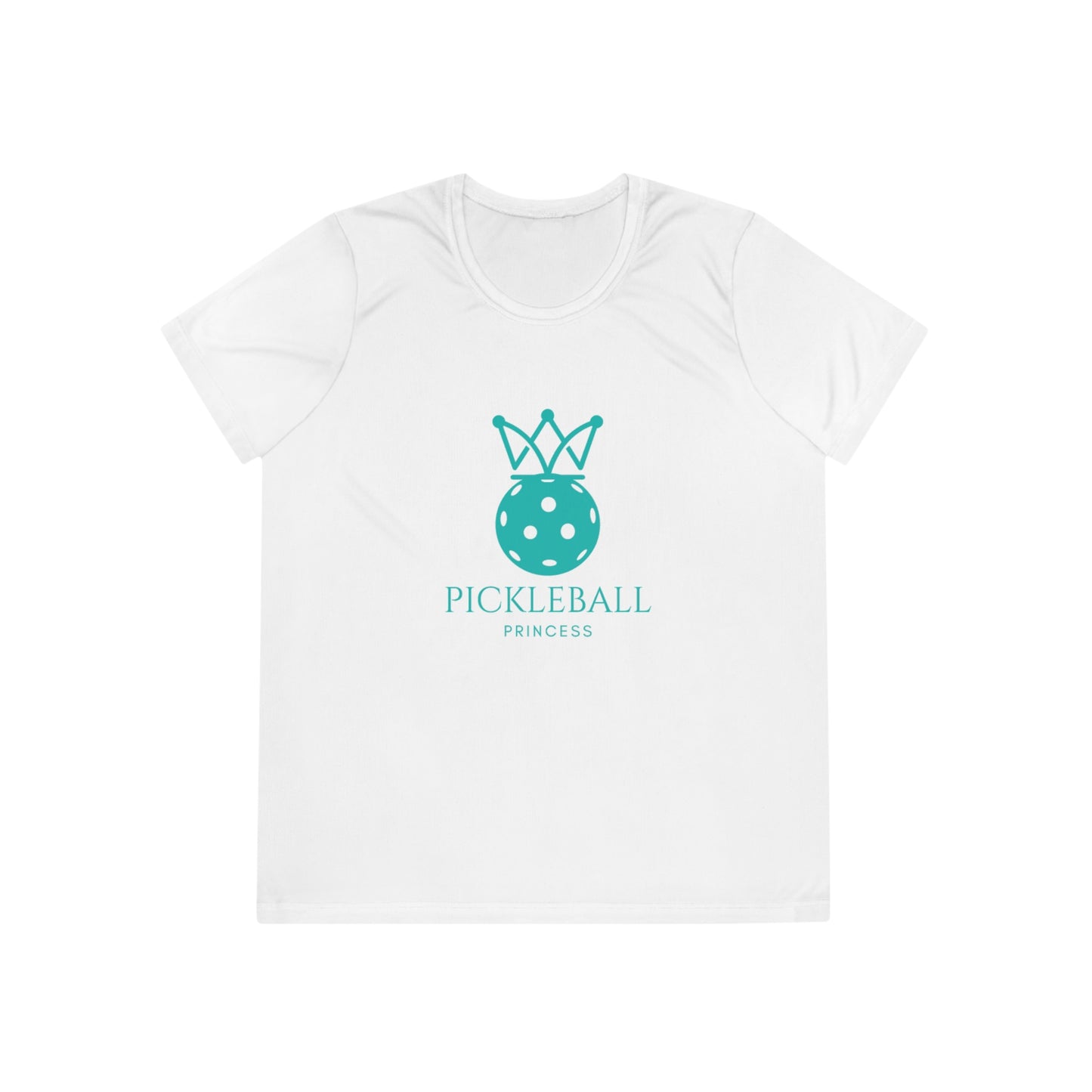 Pickleball Princess Tiffany Blue Imprint. Women's Moisture Wicking