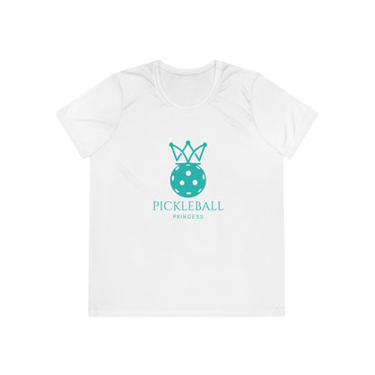 Pickleball Princess Tiffany Blue Imprint. Women's Moisture Wicking