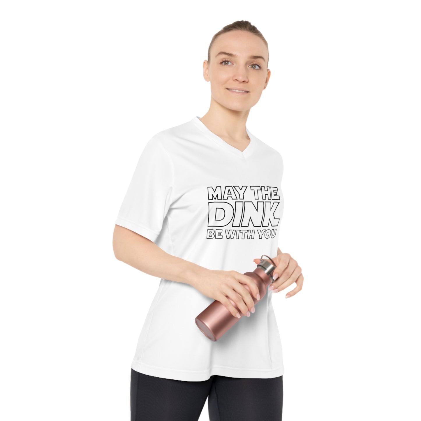 May The Dink Be With You Women's Performance V-Neck