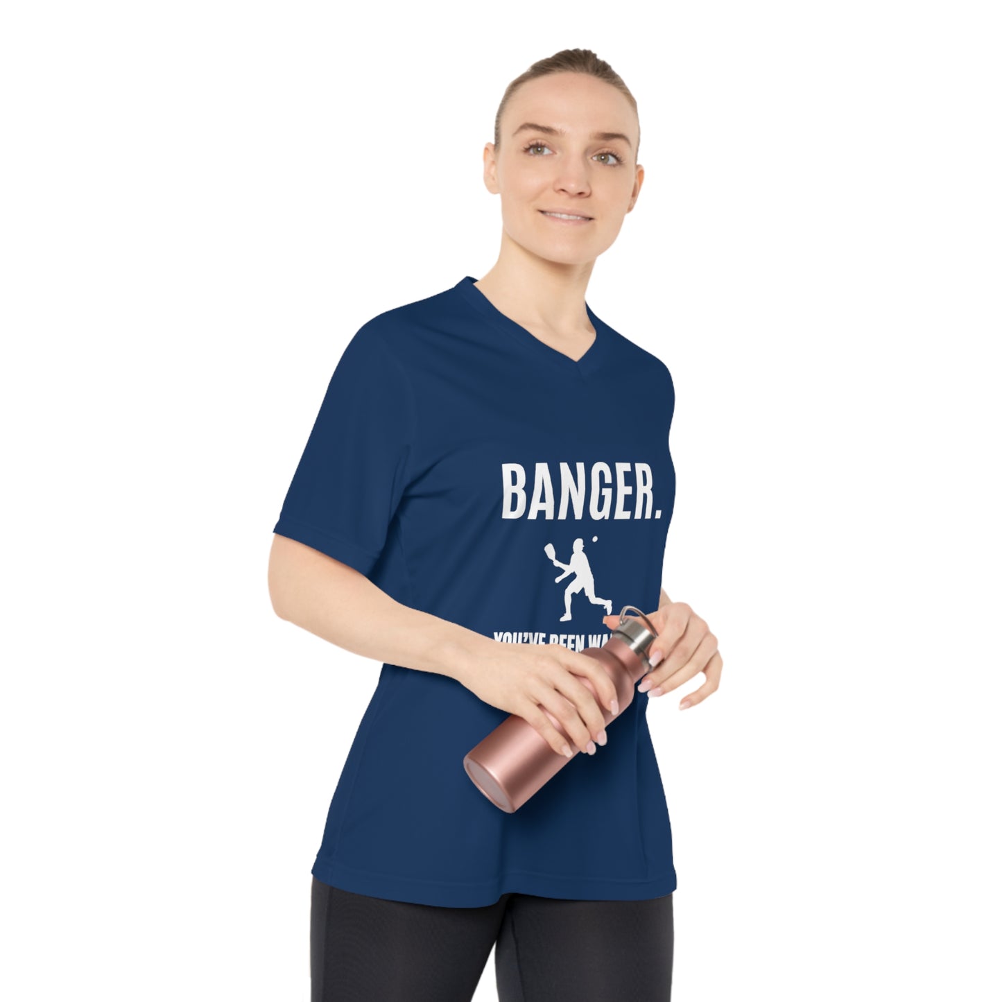 Banger. You've Been Warned. Women's Performance V-Neck