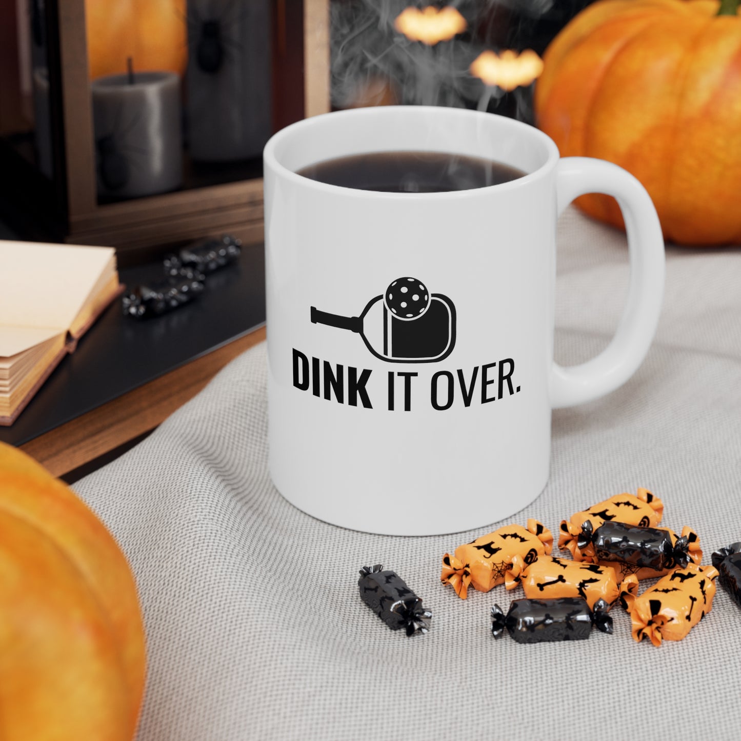 Dink It Over 11 Oz White Coffee Mug