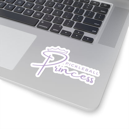 Pickleball Princess Purple Imprint Kiss Cut Sticker