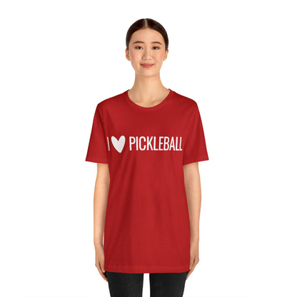 I Heart Pickleball Bella+Canvas