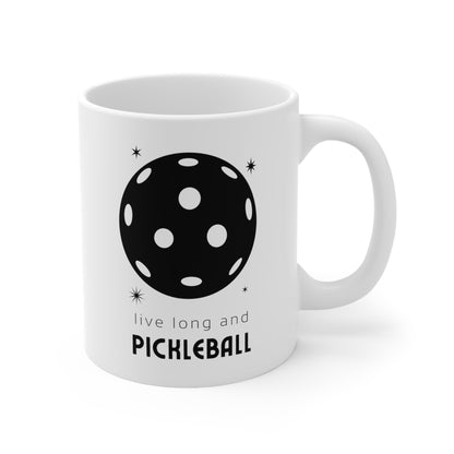 Live Long And Pickleball 11 Oz White Coffee Mug