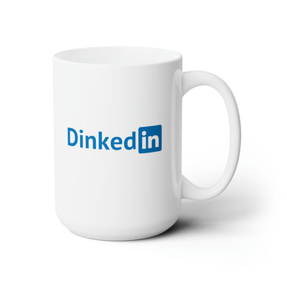 Dinkedin Color Imprint. 15 Oz White Coffee Mug