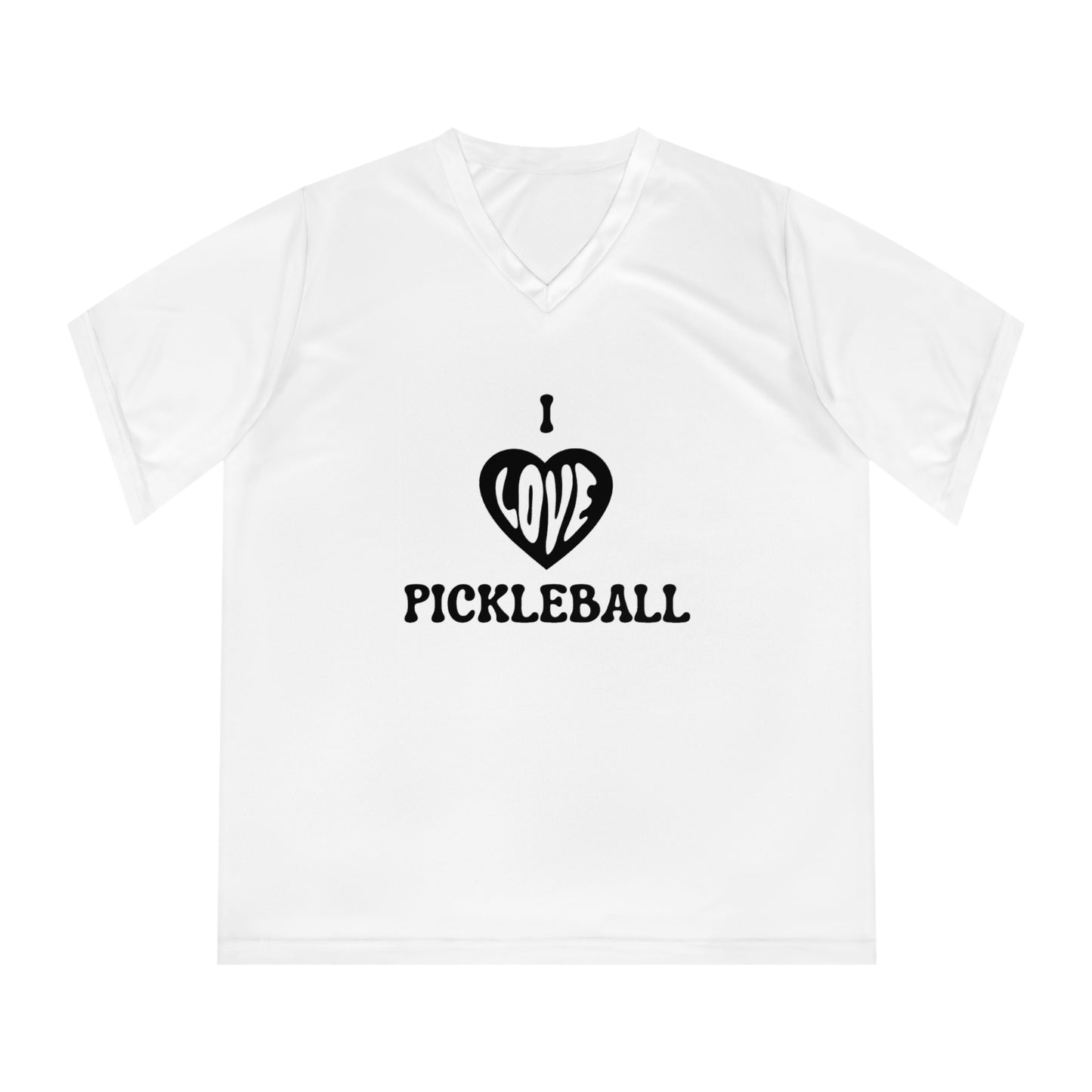 I Love Pickleball Women's Performance V-Neck