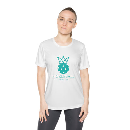 Pickleball Princess Tiffany Blue Imprint. Women's Moisture Wicking