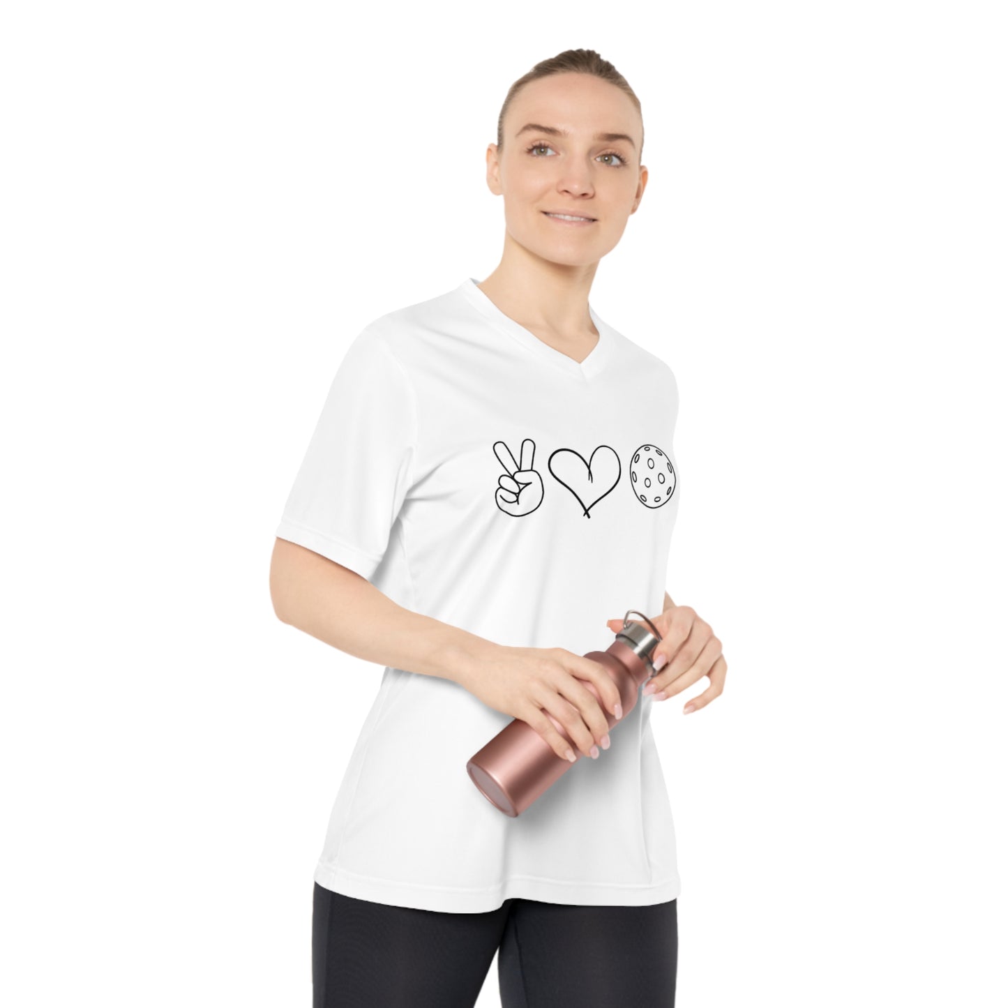 Peace, Love, Pickleball Women's Performance V-Neck