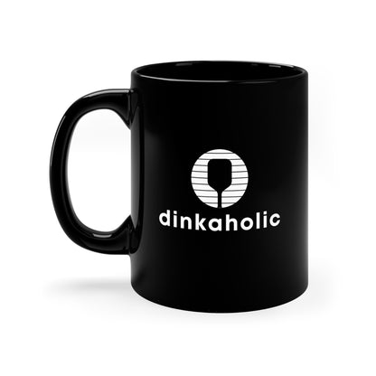 dinkaholic 11 Oz Black Coffee Mug