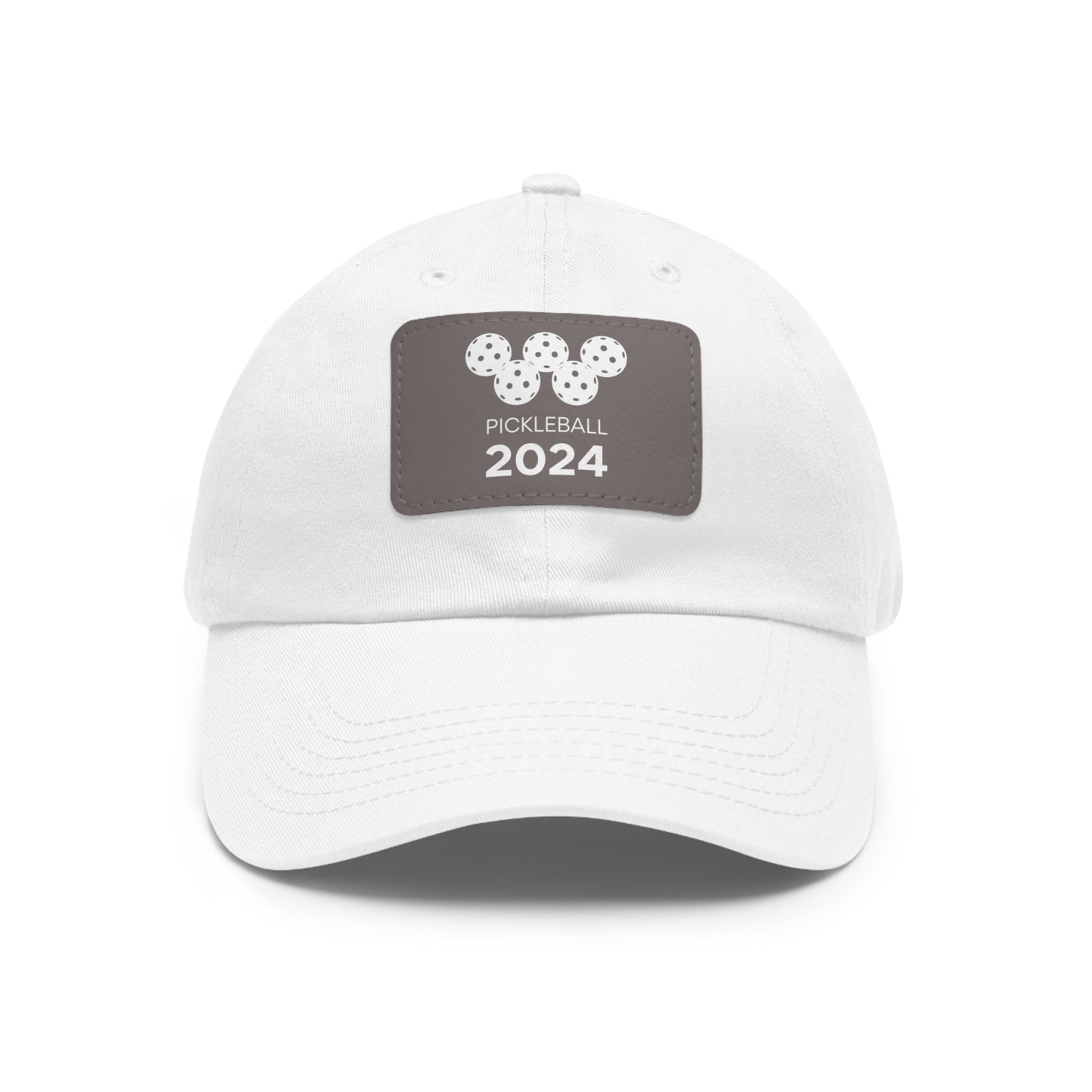 Pickleball 2024 Baseball Cap with Leather Patch