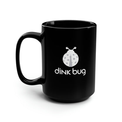 dink bug 15 Oz Black Coffee Mug