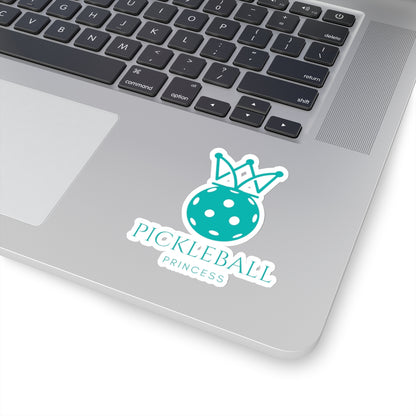 Pickleball Princess Tiffany Blue Imprint Kiss Cut Sticker