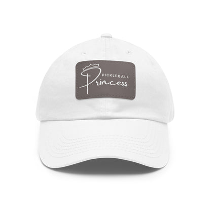 Pickleball Princess Baseball Cap with Leather Patch