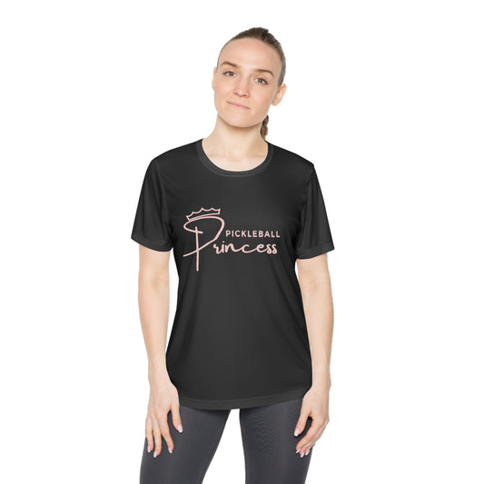 Pickleball Princess Pink Imprint. Women's Moisture Wicking