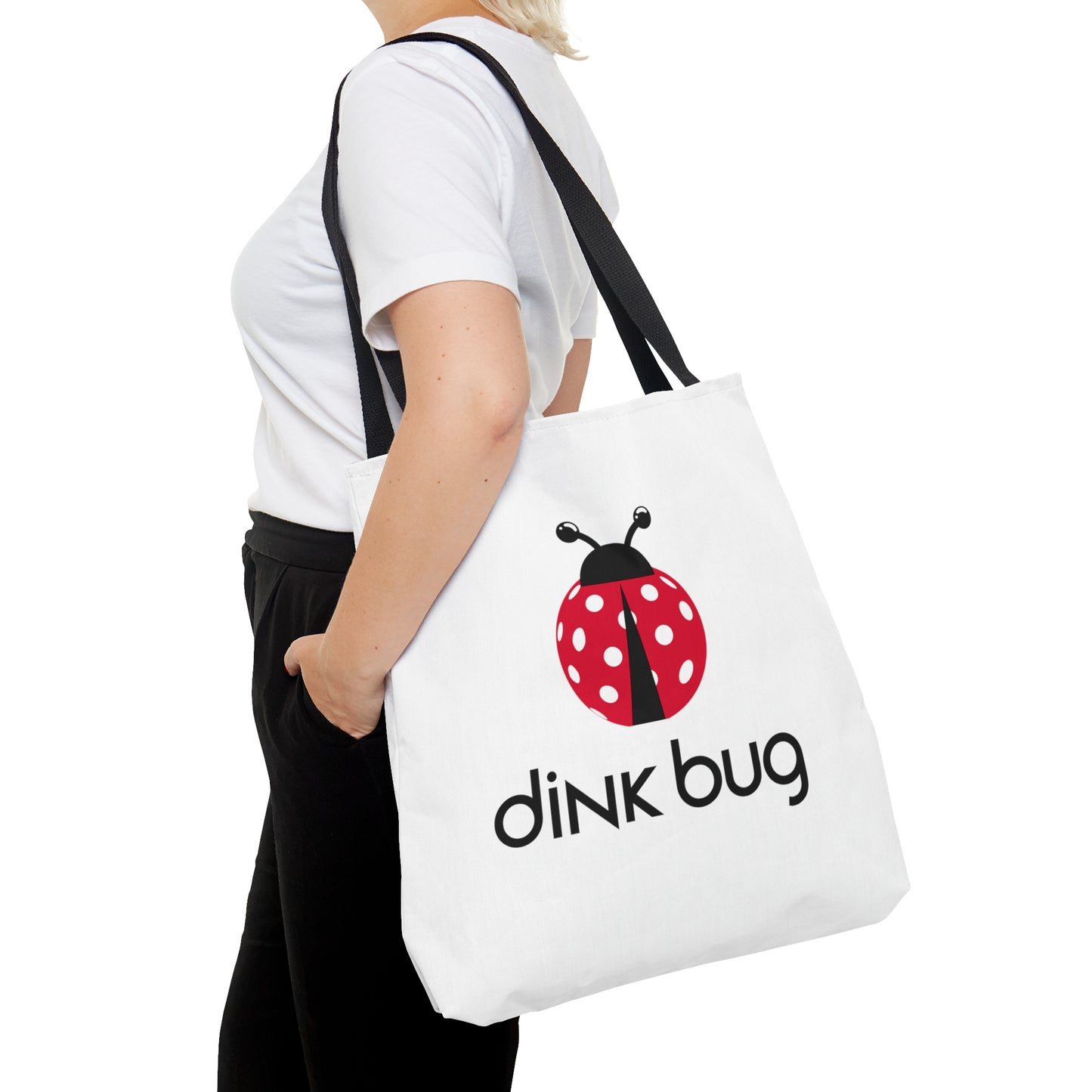 dink bug. Color Imprint. Tote Bag