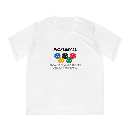 Pickleball.  Because Olympic Sports Are Just Too Easy. Women's Performance V-Neck