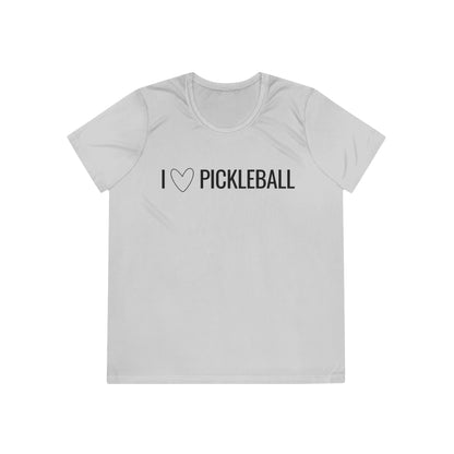 I Heart Pickleball Women's Moisture Wicking