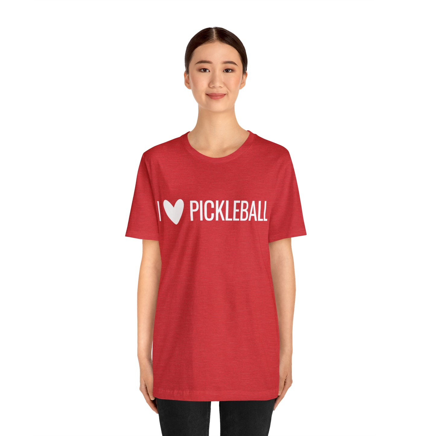 I Heart Pickleball Bella+Canvas