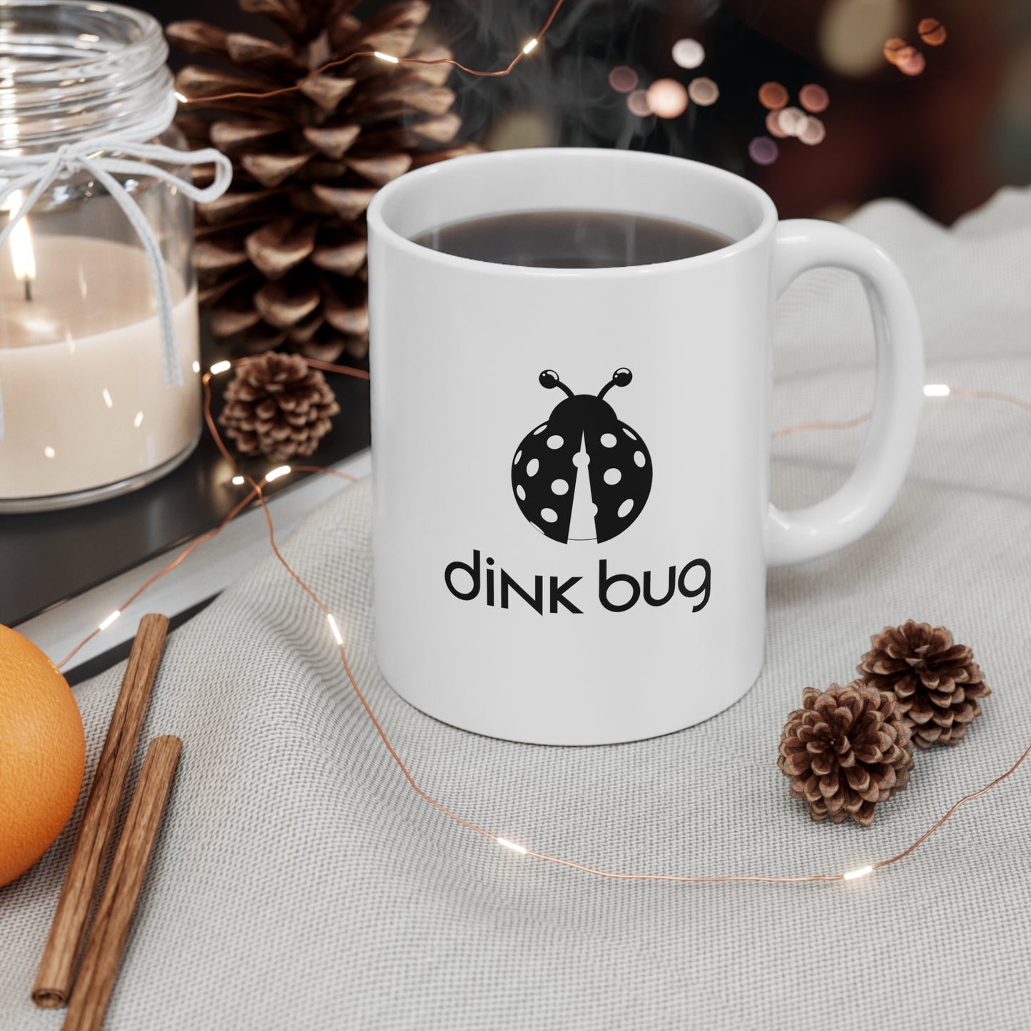 dink bug 11 Oz White Coffee Mug