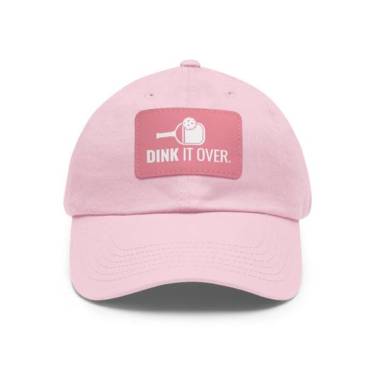 Dink It Over Baseball Cap with Leather Patch