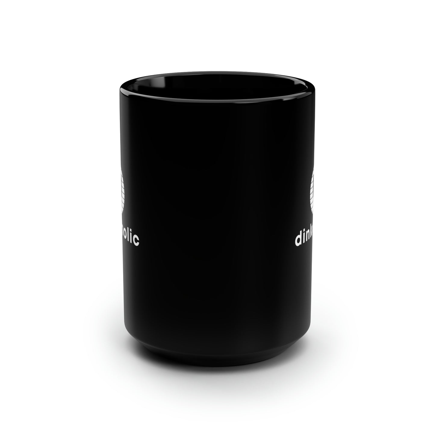 dinkaholic 15 Oz Black Coffee Mug