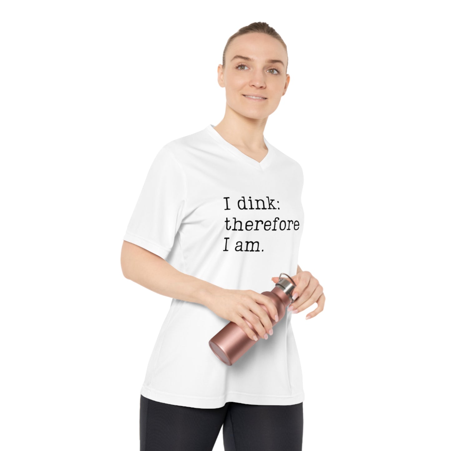 I Dink: Therefore I Am. Women's Performance V-Neck