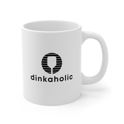 dinkaholic 11 Oz White Coffee Mug