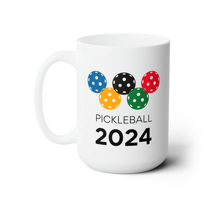 Pickleball 2024 15 Oz White Coffee Mug