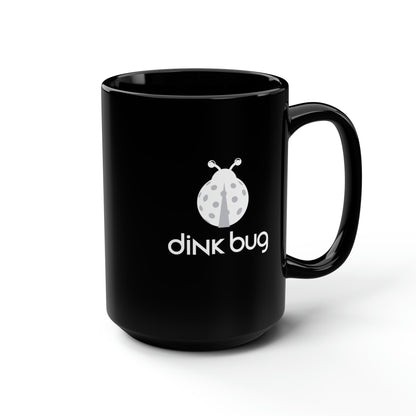 dink bug 15 Oz Black Coffee Mug