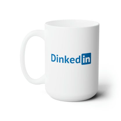 Dinkedin Color Imprint. 15 Oz White Coffee Mug