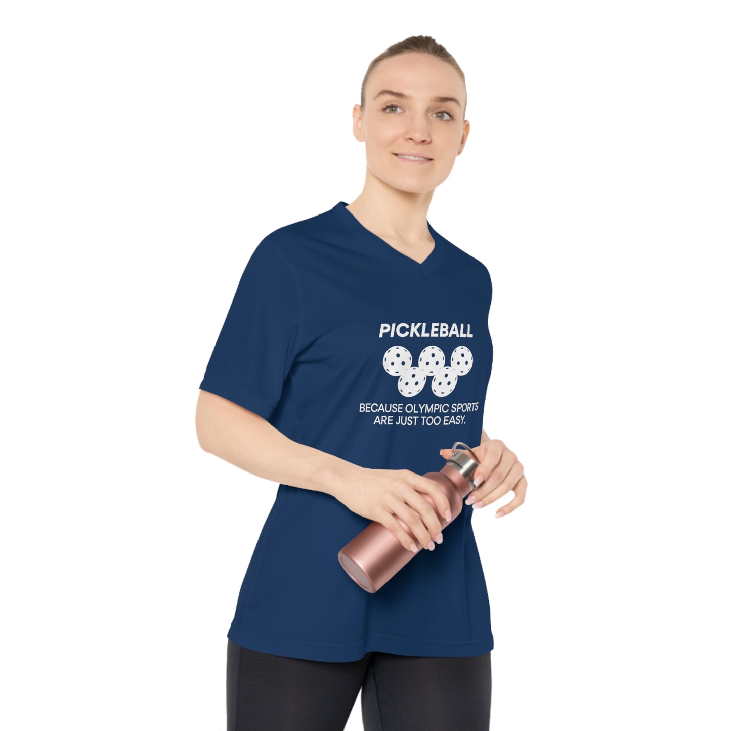 Pickleball.  Because Olympic Sports Are Just Too Easy. Women's Performance V-Neck