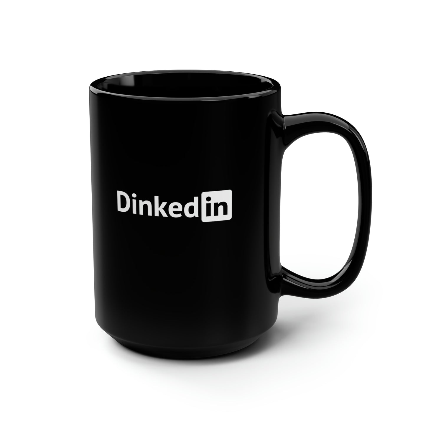 Dinkedin 15 Oz Black Coffee Mug